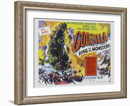 Godzilla-Vintage Apple Collection-Framed Giclee Print