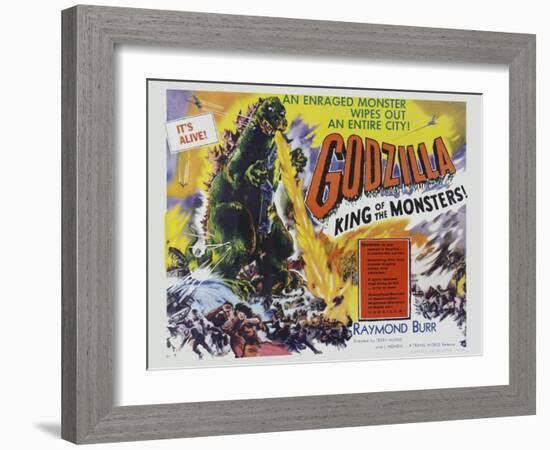 Godzilla-Vintage Apple Collection-Framed Giclee Print