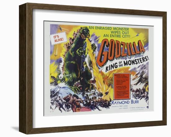 Godzilla-Vintage Apple Collection-Framed Giclee Print