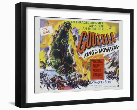 Godzilla-Vintage Apple Collection-Framed Giclee Print