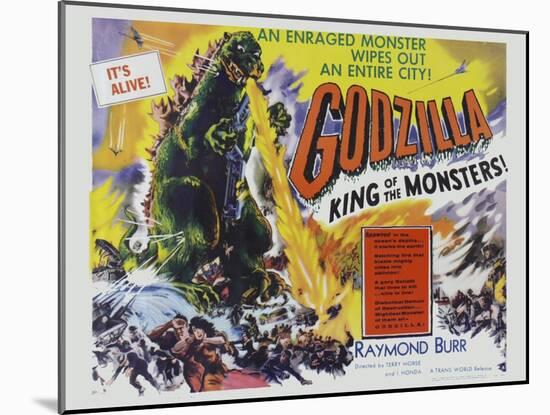 Godzilla-Vintage Apple Collection-Mounted Giclee Print