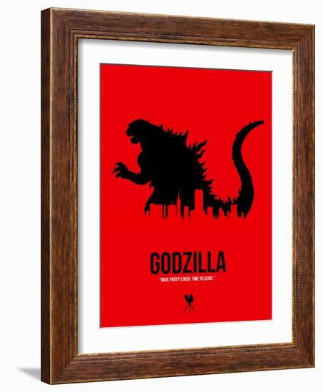 Godzilla-NaxArt-Framed Art Print