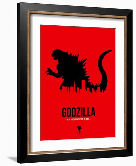 Godzilla-NaxArt-Framed Art Print