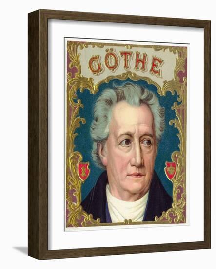 Goethe Brand Cigar Box Label-Lantern Press-Framed Art Print