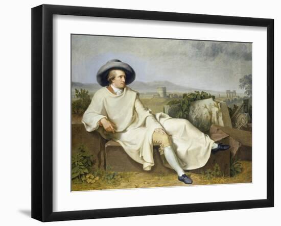 Goethe in the Roman Campagna, 1787-Johann Heinrich Wilhelm Tischbein-Framed Giclee Print