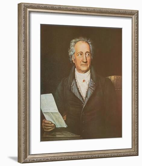 Goethe-Joseph Karl Stieler-Framed Art Print