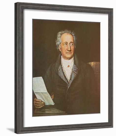 Goethe-Joseph Karl Stieler-Framed Art Print