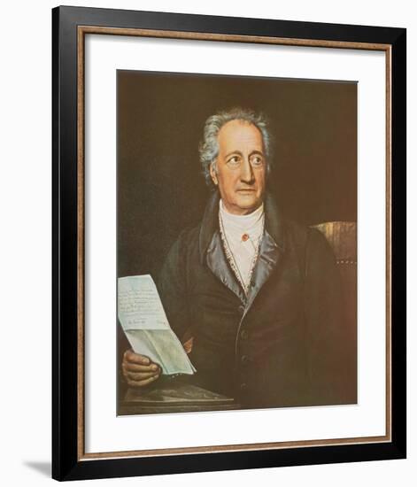 Goethe-Joseph Karl Stieler-Framed Art Print