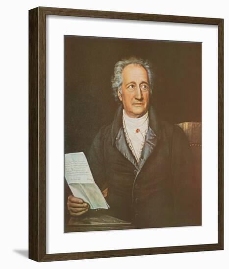 Goethe-Joseph Karl Stieler-Framed Art Print