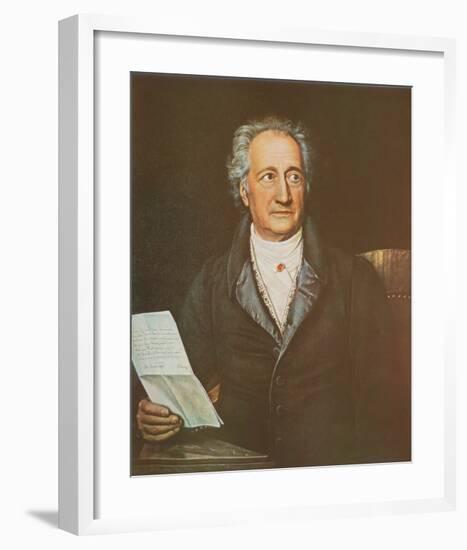 Goethe-Joseph Karl Stieler-Framed Art Print