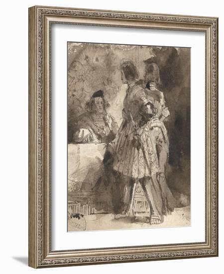 Goetz Von Berlichingen before the Imperial Magistrate-Richard Parkes Bonington-Framed Giclee Print