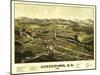 Goffstown, New Hampshire - Panoramic Map-Lantern Press-Mounted Art Print