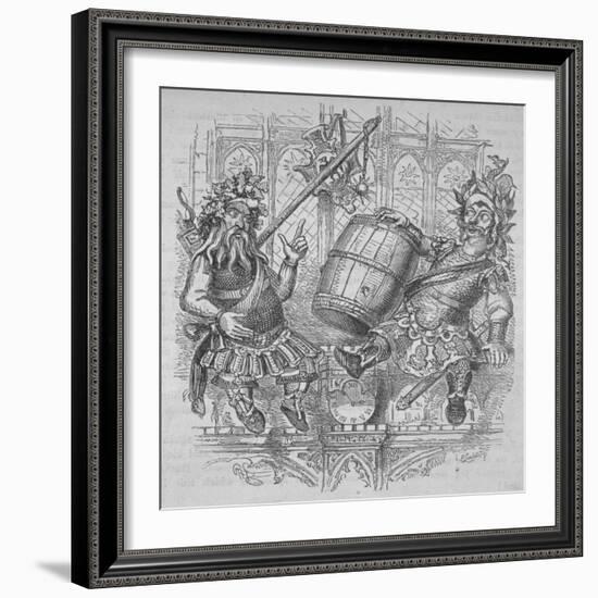 Gog and Magog with a Barrel, 1840-Ebenezer Landells-Framed Giclee Print