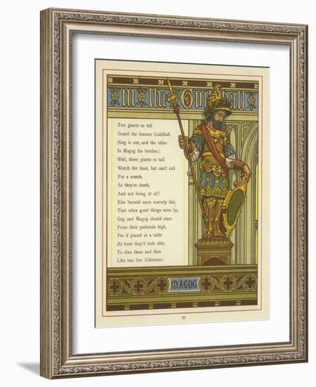 Gog and Magog-Thomas Crane-Framed Giclee Print