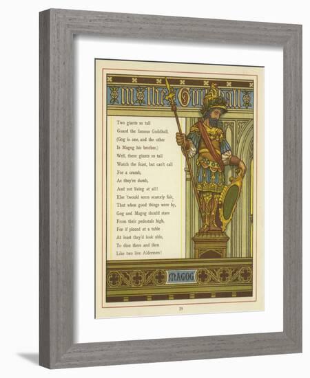 Gog and Magog-Thomas Crane-Framed Giclee Print