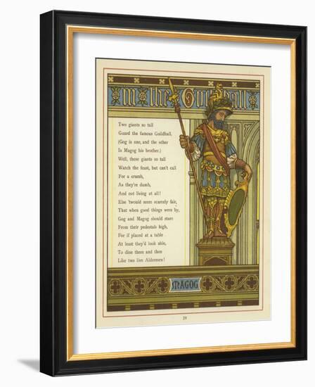 Gog and Magog-Thomas Crane-Framed Giclee Print