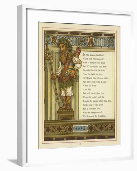 Gog and Magog-Thomas Crane-Framed Giclee Print