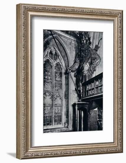 'Gog (Gogmagog), One of the two City giants burnt in the London Guildhall fire, 1940'-Unknown-Framed Photographic Print