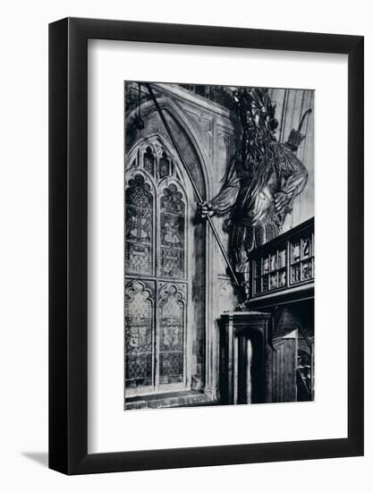 'Gog (Gogmagog), One of the two City giants burnt in the London Guildhall fire, 1940'-Unknown-Framed Photographic Print