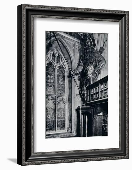 'Gog (Gogmagog), One of the two City giants burnt in the London Guildhall fire, 1940'-Unknown-Framed Photographic Print