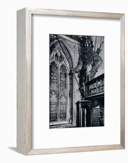 'Gog (Gogmagog), One of the two City giants burnt in the London Guildhall fire, 1940'-Unknown-Framed Photographic Print