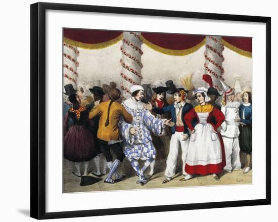 Goguette Characters, Engraved by Clement Pruche, France, 19th Century-null-Framed Giclee Print