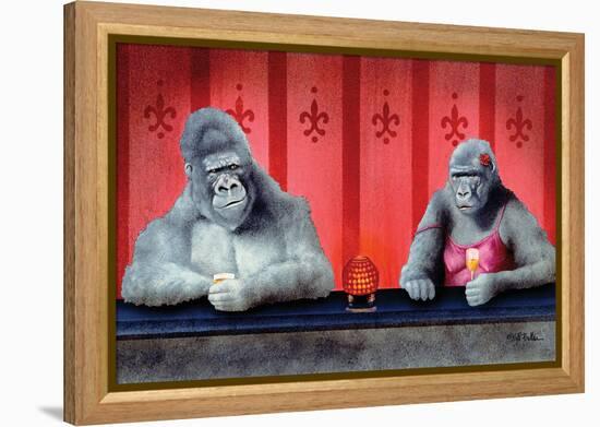 Goin Ape Down at the Monkey Bars-Will Bullas-Framed Premier Image Canvas