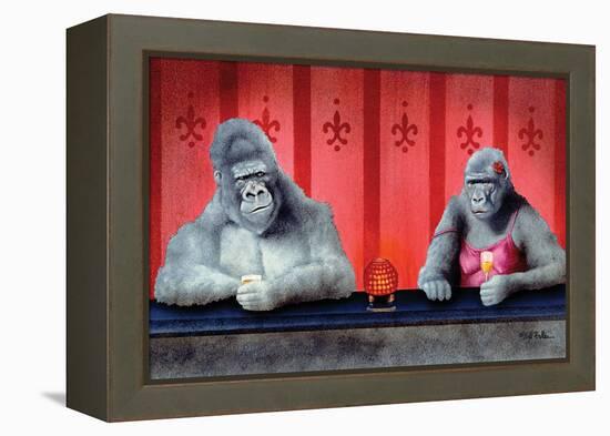 Goin Ape Down at the Monkey Bars-Will Bullas-Framed Premier Image Canvas