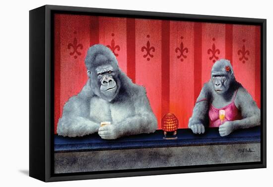 Goin Ape Down at the Monkey Bars-Will Bullas-Framed Premier Image Canvas