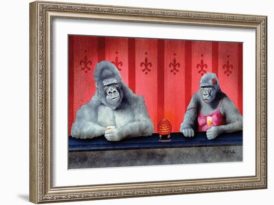 Goin Ape Down at the Monkey Bars-Will Bullas-Framed Giclee Print