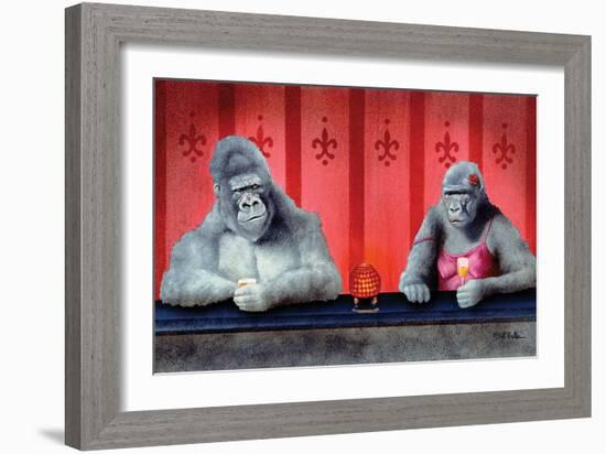 Goin Ape Down at the Monkey Bars-Will Bullas-Framed Giclee Print