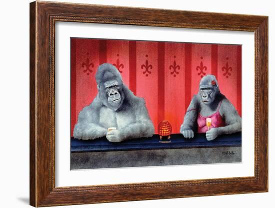 Goin Ape Down at the Monkey Bars-Will Bullas-Framed Giclee Print