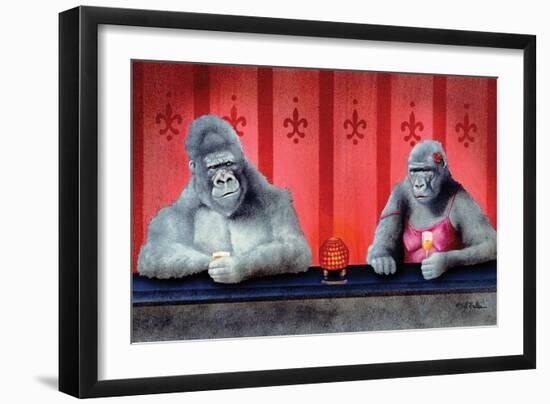 Goin Ape Down at the Monkey Bars-Will Bullas-Framed Giclee Print