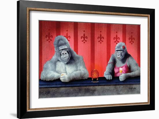 Goin Ape Down at the Monkey Bars-Will Bullas-Framed Giclee Print