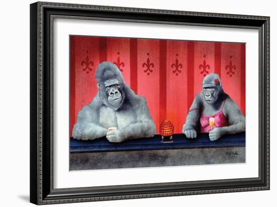 Goin Ape Down at the Monkey Bars-Will Bullas-Framed Giclee Print