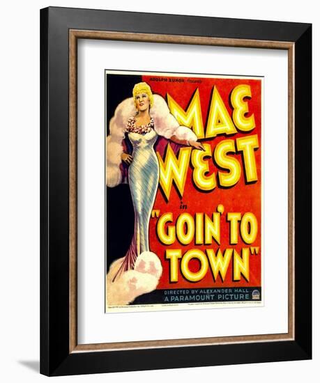 Goin' To Town, Mae West, 1935-null-Framed Art Print