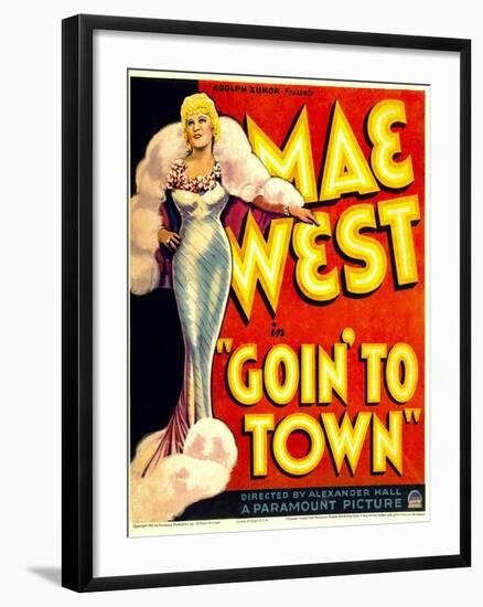 Goin' To Town, Mae West, 1935-null-Framed Art Print