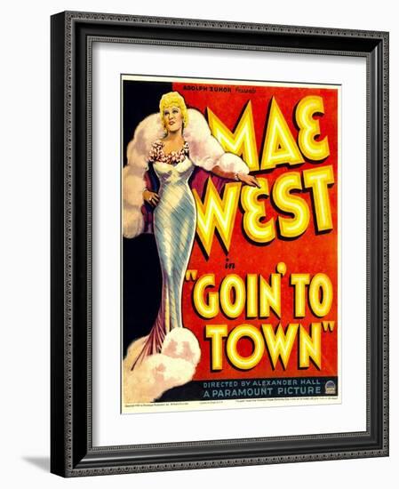 Goin' To Town, Mae West, 1935-null-Framed Art Print