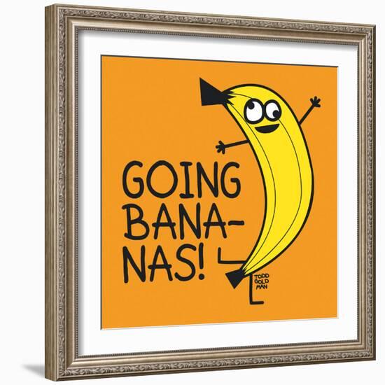 Going Bananas!-Todd Goldman-Framed Art Print