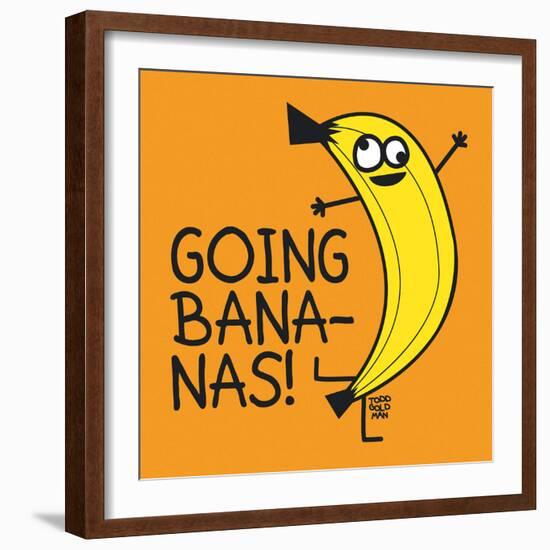 Going Bananas!-Todd Goldman-Framed Art Print