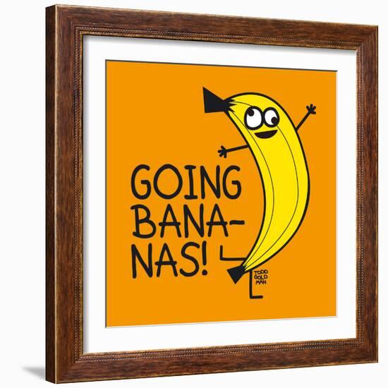 Going Bananas!-Todd Goldman-Framed Giclee Print