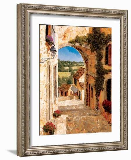 Going Down to the Village-Gilles Archambault-Framed Art Print