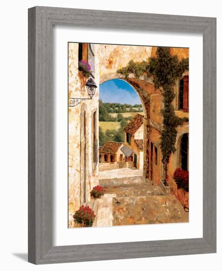 Going Down to the Village-Gilles Archambault-Framed Art Print