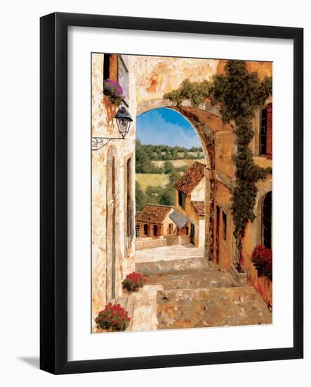 Going Down to the Village-Gilles Archambault-Framed Art Print