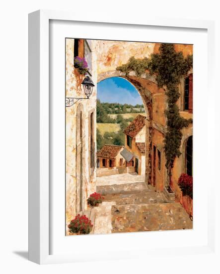 Going Down to the Village-Gilles Archambault-Framed Art Print