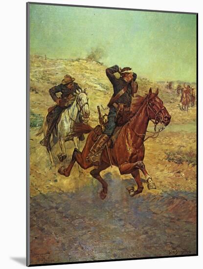 Going for Reinforcements-Charles Shreyvogel-Mounted Art Print