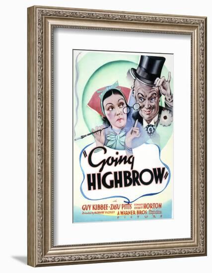 Going Highbrow - Movie Poster Reproduction-null-Framed Photo