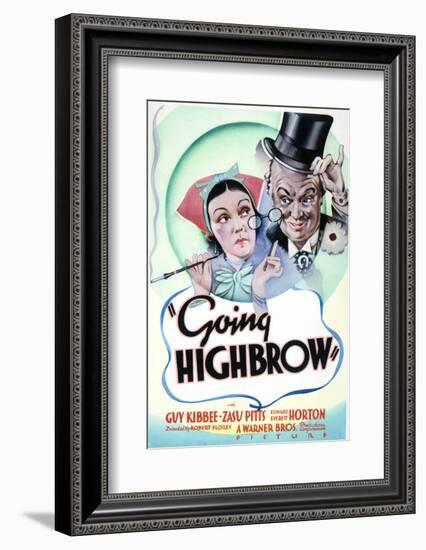 Going Highbrow - Movie Poster Reproduction-null-Framed Photo