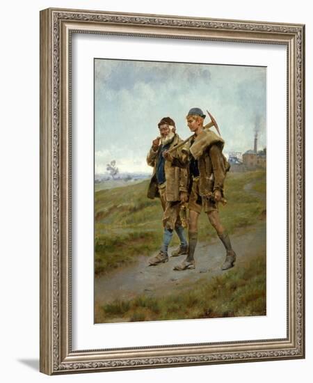 Going Home, 1888-Ralph Hedley-Framed Giclee Print