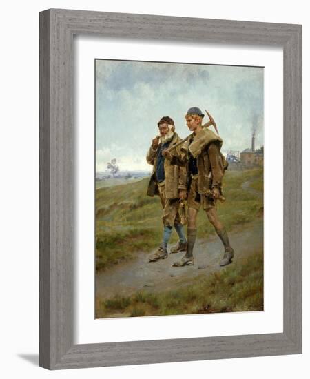 Going Home, 1888-Ralph Hedley-Framed Giclee Print